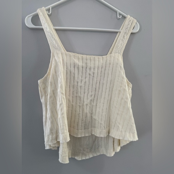 Urban Outfitters Tank Top Loose Boho Hippie Multi Color Pattern Cream Size M - Picture 5 of 7